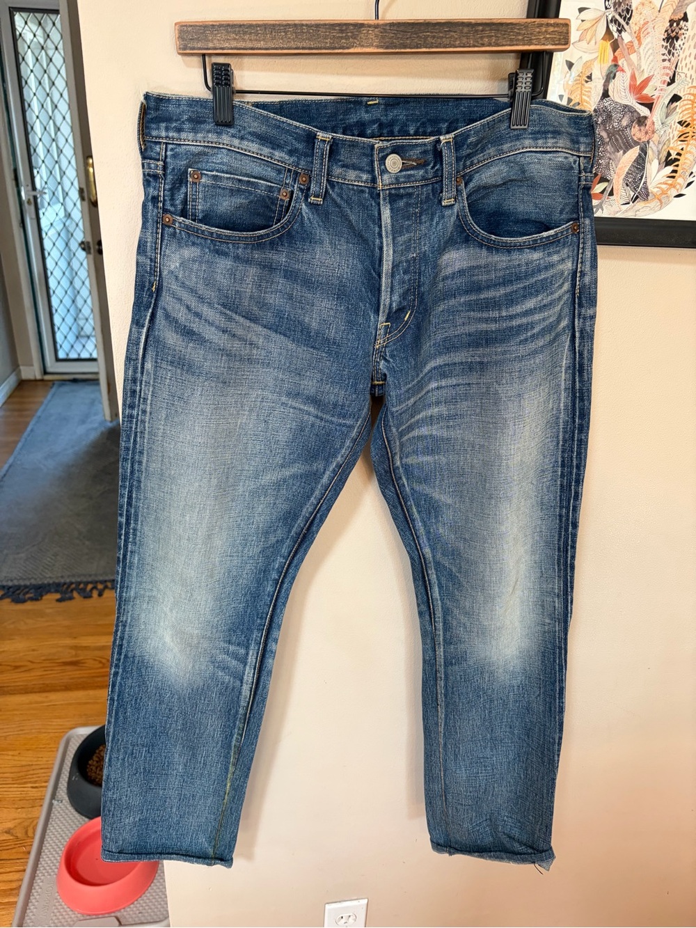freecity Slim Straight Men's Jeans in Blue Wash